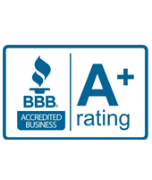 BBB A rating badge logo